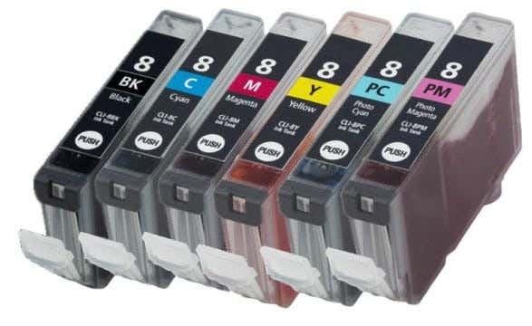 Canon CLI-8 Multipack 7-Piece Compatible Ink Cartridges 